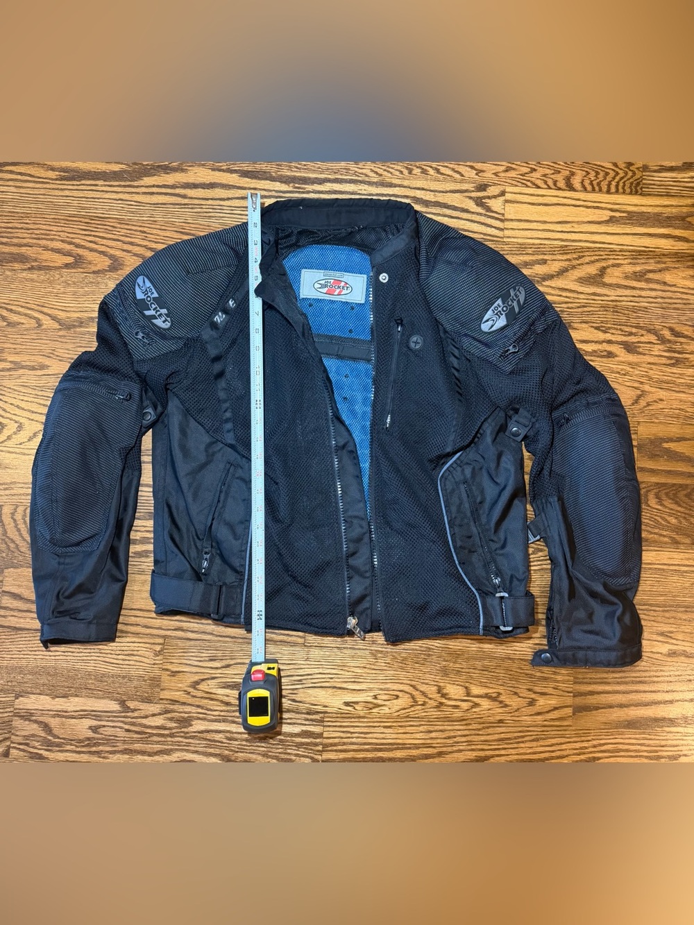 Joe Rocket Men’s Black Motorcycle Jacket Sz L